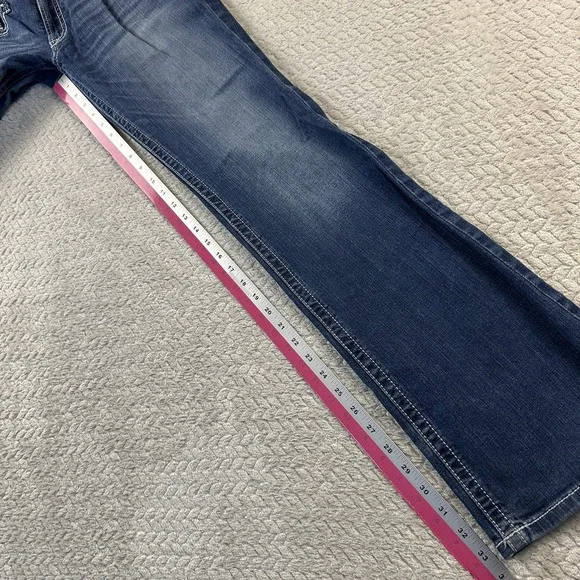 Ariat Jeans Womens 31 L (32x34) Tall Bootcut Mid Rise Western Outdoors Cowgirl - Picture 10 of 16